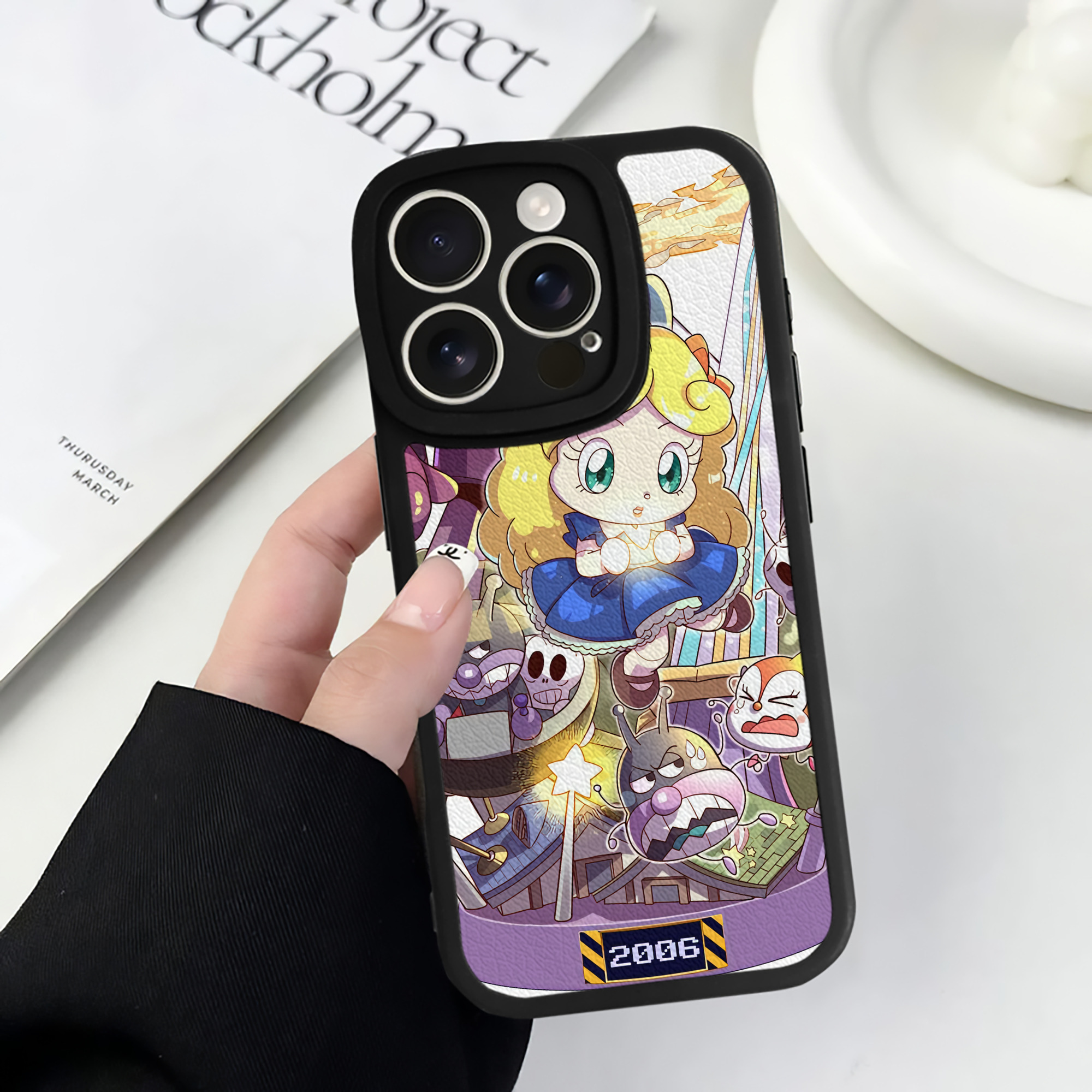（画像用） アンパンマン Anpanman 【iPhone 16シリーズ対応】シリコンスマホケース（レザー調） 材質：シリコン